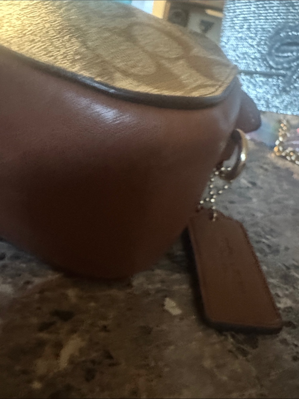 Coach C5642 Serena Satchel in Signature Canvas w/stripe. EUC - Picture 9 of 10